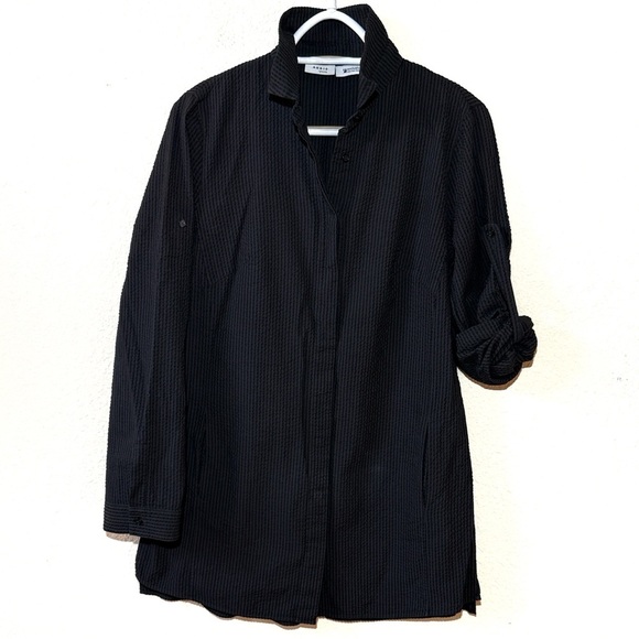 AKRIS Punto Textured Shirt Tunic - Picture 1 of 8
